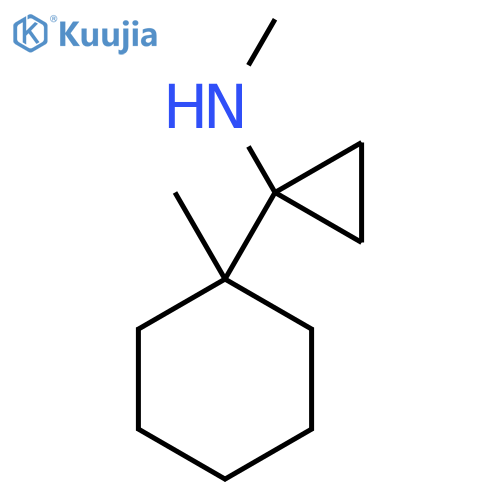 N-methyl-1-(1-methylcyclohexyl)cyclopropan-1-amine structure