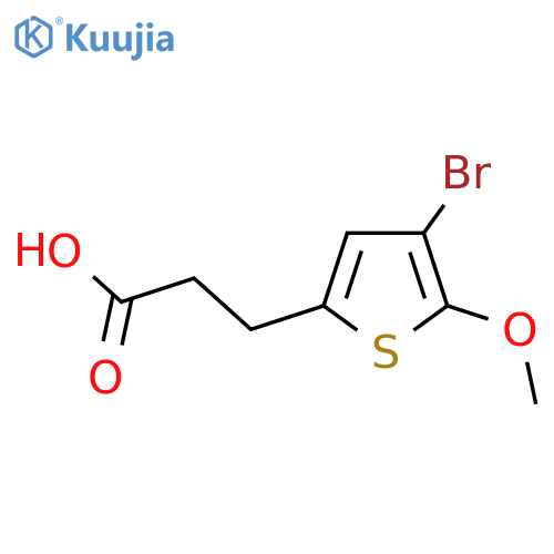 3-(4-bromo-5-methoxythiophen-2-yl)propanoic acid structure