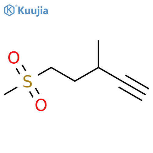 5-methanesulfonyl-3-methylpent-1-yne structure