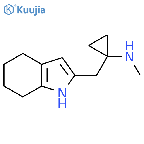 N-methyl-1-(4,5,6,7-tetrahydro-1H-indol-2-yl)methylcyclopropan-1-amine structure