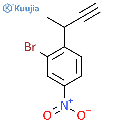 2-bromo-1-(but-3-yn-2-yl)-4-nitrobenzene structure