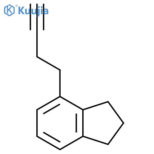 4-(but-3-yn-1-yl)-2,3-dihydro-1H-indene structure