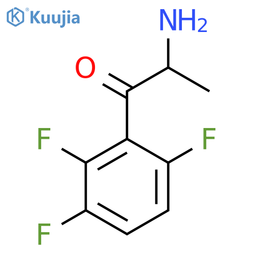 2-amino-1-(2,3,6-trifluorophenyl)propan-1-one structure