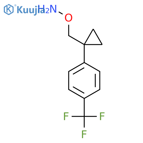 O-({1-4-(trifluoromethyl)phenylcyclopropyl}methyl)hydroxylamine structure