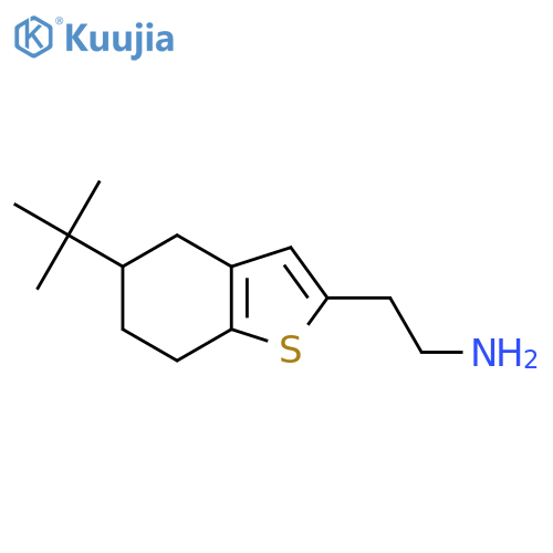 2-(5-tert-butyl-4,5,6,7-tetrahydro-1-benzothiophen-2-yl)ethan-1-amine structure