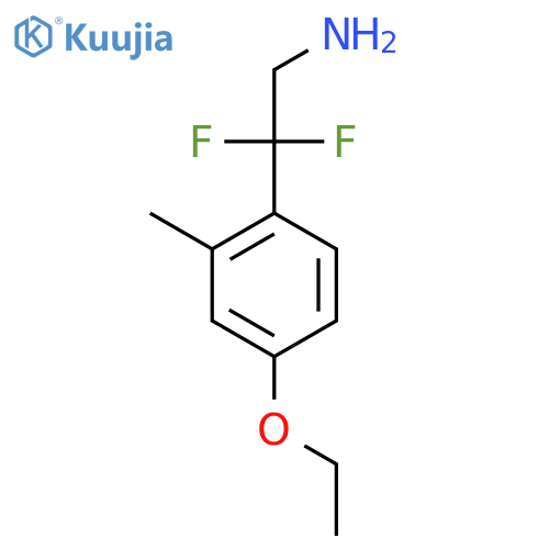 2-(4-Ethoxy-2-methylphenyl)-2,2-difluoroethan-1-amine structure