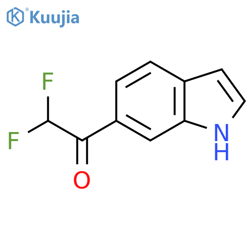 2,2-difluoro-1-(1H-indol-6-yl)ethan-1-one structure