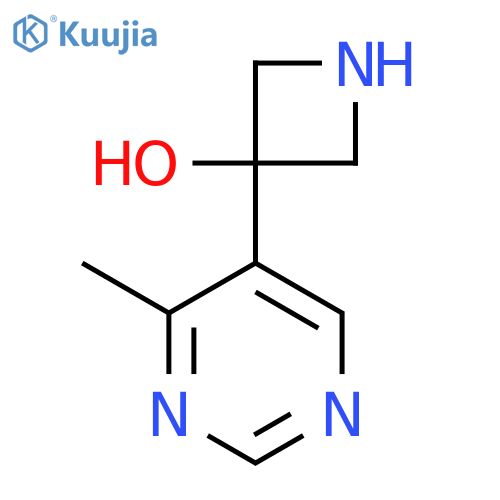 3-(4-methylpyrimidin-5-yl)azetidin-3-ol structure
