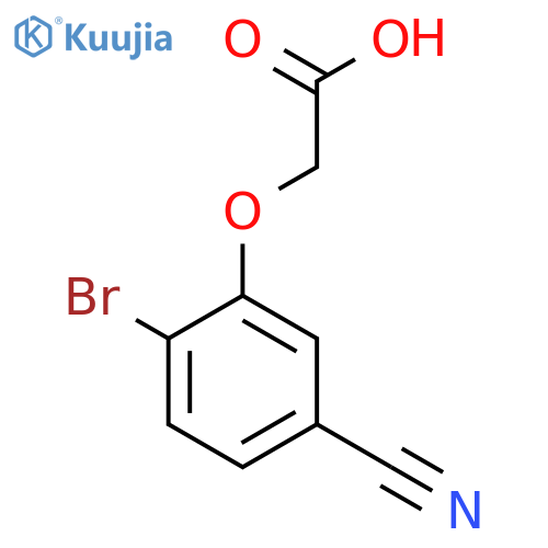 2-(2-bromo-5-cyanophenoxy)acetic acid structure