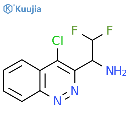 1-(4-chlorocinnolin-3-yl)-2,2-difluoroethan-1-amine structure