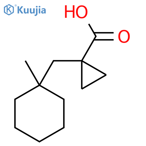 1-(1-methylcyclohexyl)methylcyclopropane-1-carboxylic acid structure