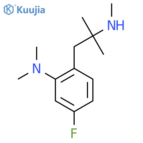 5-fluoro-N,N-dimethyl-2-2-methyl-2-(methylamino)propylaniline structure