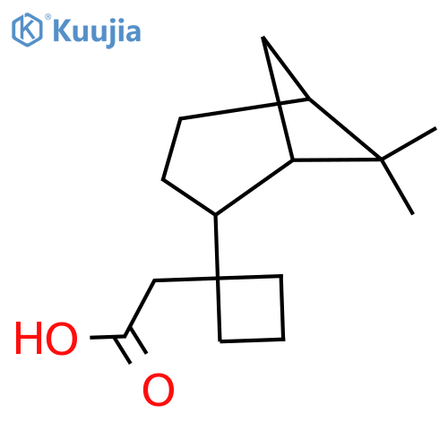 2-(1-{6,6-dimethylbicyclo3.1.1heptan-2-yl}cyclobutyl)acetic acid structure