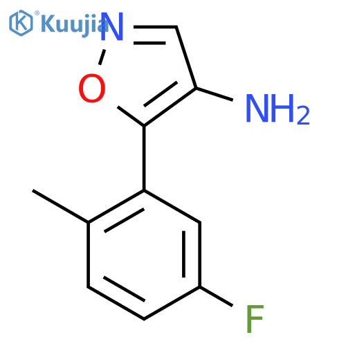5-(5-fluoro-2-methylphenyl)-1,2-oxazol-4-amine structure