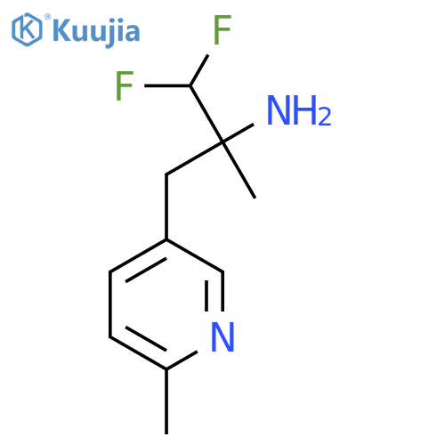 1,1-difluoro-2-methyl-3-(6-methylpyridin-3-yl)propan-2-amine structure