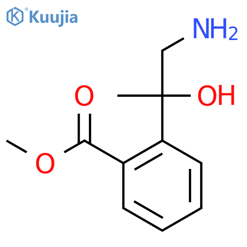 methyl 2-(1-amino-2-hydroxypropan-2-yl)benzoate structure