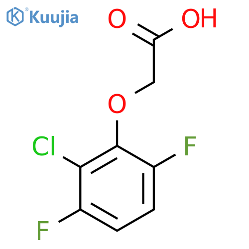 2-(2-chloro-3,6-difluorophenoxy)acetic acid structure