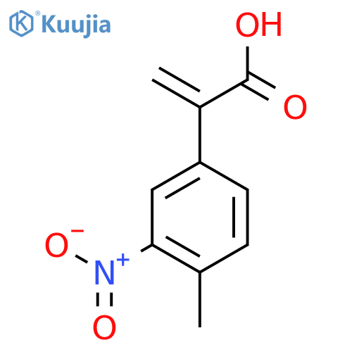2-(4-methyl-3-nitrophenyl)prop-2-enoic acid structure