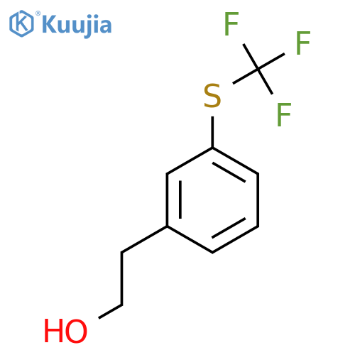 2-{3-(trifluoromethyl)sulfanylphenyl}ethan-1-ol structure