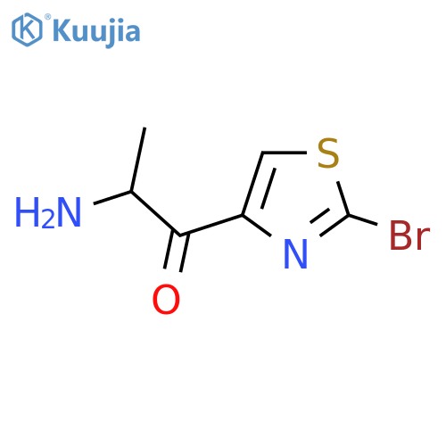 2-amino-1-(2-bromo-1,3-thiazol-4-yl)propan-1-one structure