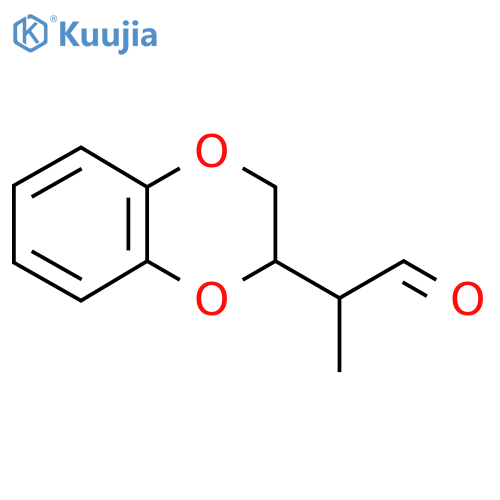 2-(2,3-dihydro-1,4-benzodioxin-2-yl)propanal structure