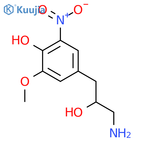 4-(3-Amino-2-hydroxypropyl)-2-methoxy-6-nitrophenol structure