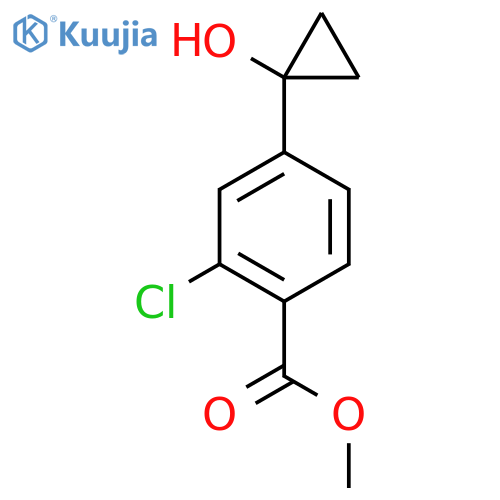 methyl 2-chloro-4-(1-hydroxycyclopropyl)benzoate structure