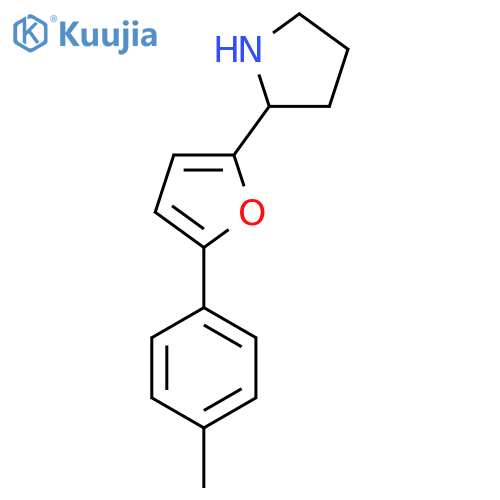 2-5-(4-methylphenyl)furan-2-ylpyrrolidine structure