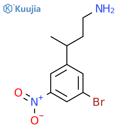 3-(3-Bromo-5-nitrophenyl)butan-1-amine structure