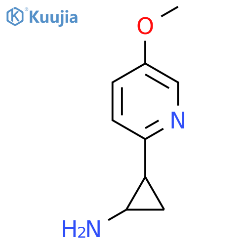 2-(5-methoxypyridin-2-yl)cyclopropan-1-amine structure
