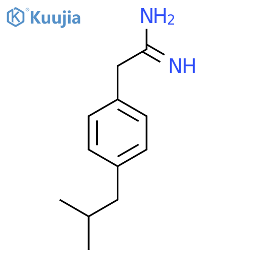 2-4-(2-methylpropyl)phenylethanimidamide structure
