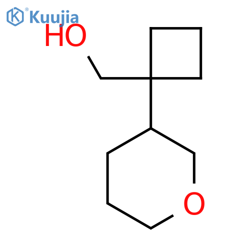 1-(oxan-3-yl)cyclobutylmethanol structure