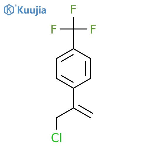 1-(3-chloroprop-1-en-2-yl)-4-(trifluoromethyl)benzene structure