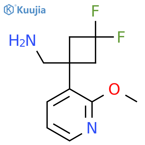 3,3-difluoro-1-(2-methoxypyridin-3-yl)cyclobutylmethanamine structure