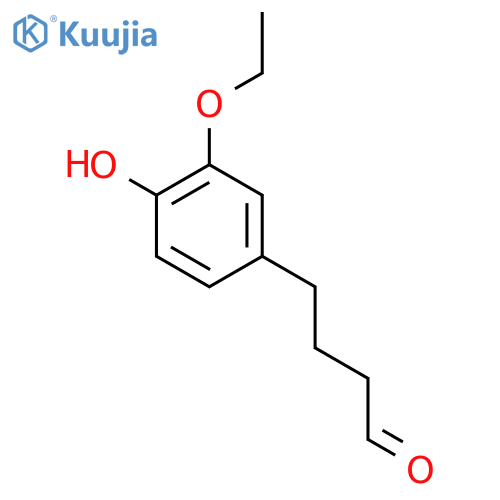 4-(3-ethoxy-4-hydroxyphenyl)butanal structure