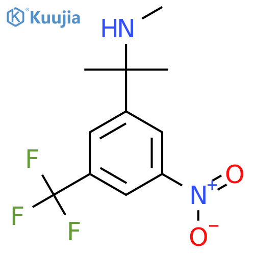 methyl({2-3-nitro-5-(trifluoromethyl)phenylpropan-2-yl})amine structure
