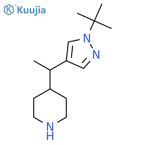 4-1-(1-tert-butyl-1H-pyrazol-4-yl)ethylpiperidine structure