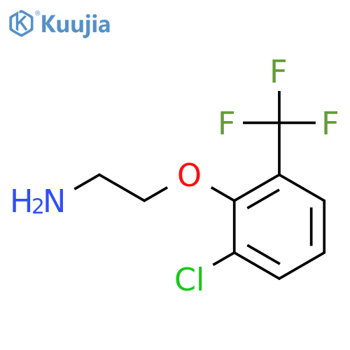 2-2-chloro-6-(trifluoromethyl)phenoxyethan-1-amine structure