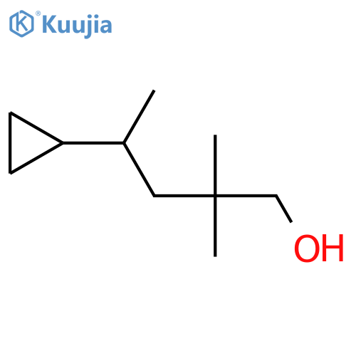 4-cyclopropyl-2,2-dimethylpentan-1-ol structure
