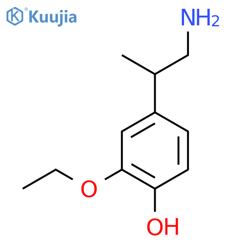 4-(1-aminopropan-2-yl)-2-ethoxyphenol structure
