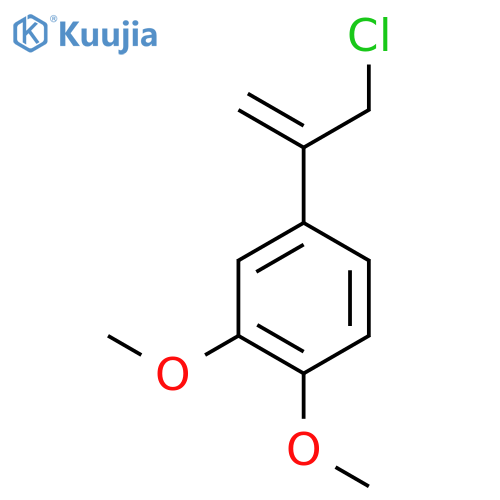 4-(3-chloroprop-1-en-2-yl)-1,2-dimethoxybenzene structure