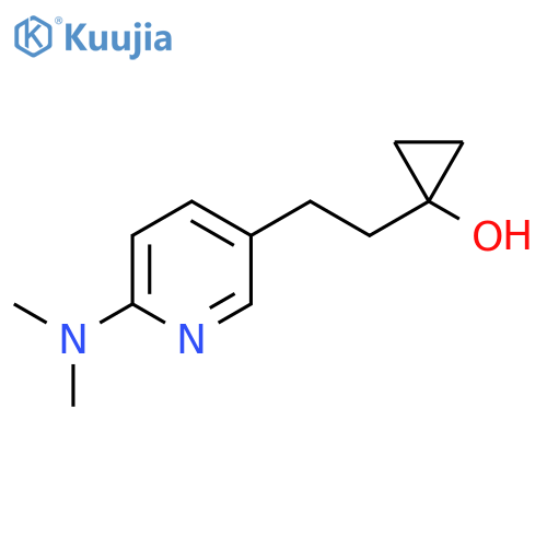 1-{2-6-(dimethylamino)pyridin-3-ylethyl}cyclopropan-1-ol structure