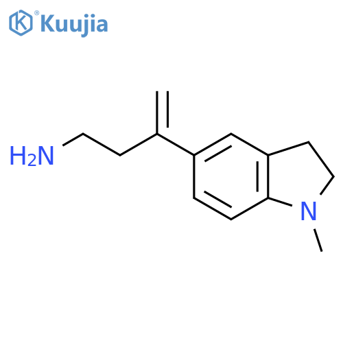 3-(1-methyl-2,3-dihydro-1H-indol-5-yl)but-3-en-1-amine structure