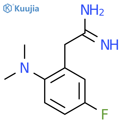2-2-(dimethylamino)-5-fluorophenylethanimidamide structure
