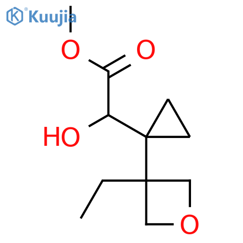 methyl 2-1-(3-ethyloxetan-3-yl)cyclopropyl-2-hydroxyacetate structure
