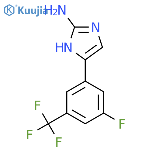 5-3-fluoro-5-(trifluoromethyl)phenyl-1H-imidazol-2-amine structure