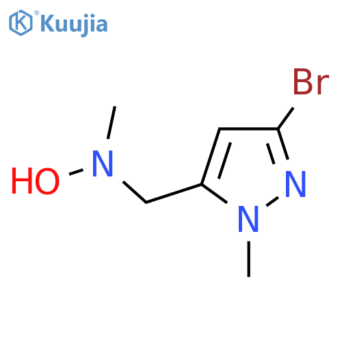 N-(3-bromo-1-methyl-1H-pyrazol-5-yl)methyl-N-methylhydroxylamine structure