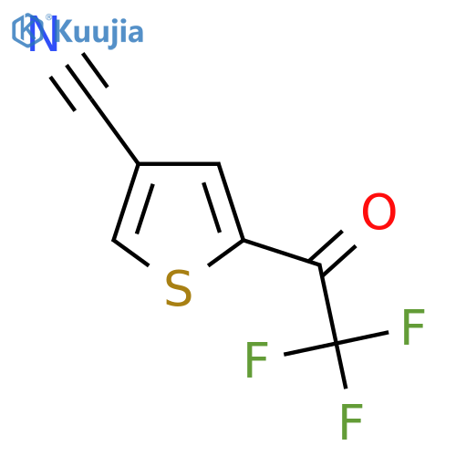 5-(trifluoroacetyl)thiophene-3-carbonitrile structure