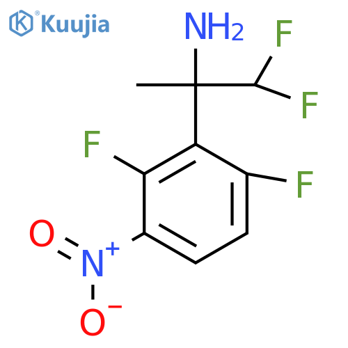 2-(2,6-difluoro-3-nitrophenyl)-1,1-difluoropropan-2-amine structure