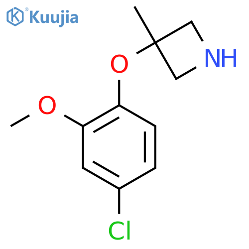 3-(4-chloro-2-methoxyphenoxy)-3-methylazetidine structure